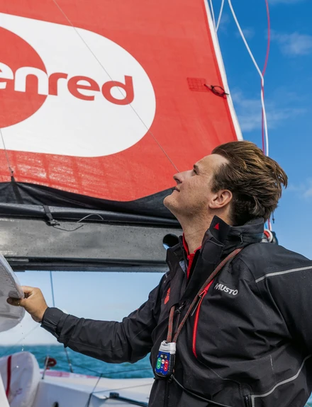 Basile Bourgnon en navigation