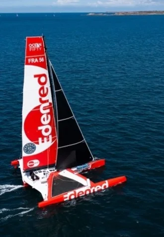 Le nouvel Ocean Fifty Edenred 5 s'ancre à la Trinité-sur-Mer
